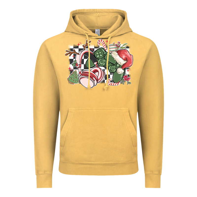 Gamer Christmas Game Controller Vintage Hoodie by MaliasSmallBusiness | Teevron