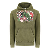 Vintage Olive gamer christmas game controller Vintage Hoodie - MaliasSmallBusiness