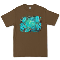 Cacao turquoise leopard background Premium Tee - AdoDesignShop