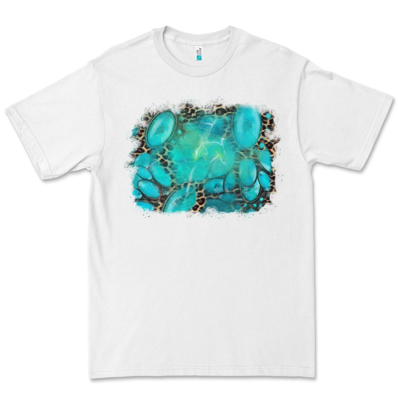 Turquoise Leopard Background Premium Tee by AdoDesignShop | Teevron
