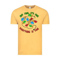 Vintage Mustard i'm fine it's fine everything is fine Vintage Tee - MaliasSmallBusiness