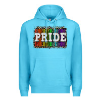 Ocean Blue Pride barcode Premium Hoodie - CowGirlArtShop