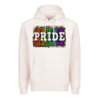 Pale Pink Pride barcode Premium Hoodie - CowGirlArtShop