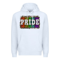 White Pride barcode Premium Hoodie - CowGirlArtShop
