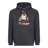Smoke Bunny Happy Easter truck Heavyweight Hoodie - CowGirlArtShop