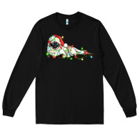Black christmas siamese cat Long Sleeve Tee - LillyAllenDesigns