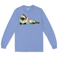 Colony Blue christmas siamese cat Long Sleeve Tee - LillyAllenDesigns