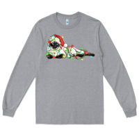 Heather Grey christmas siamese cat Long Sleeve Tee - LillyAllenDesigns