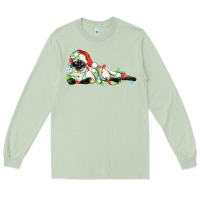 Matcha christmas siamese cat Long Sleeve Tee - LillyAllenDesigns
