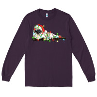 Plum christmas siamese cat Long Sleeve Tee - LillyAllenDesigns