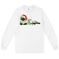 White christmas siamese cat Long Sleeve Tee - LillyAllenDesigns