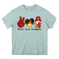 Arona peace love firefighter Heavy Core Tee - Artiststas