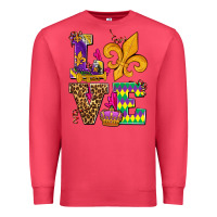 Cardinal mardi gras love olivia Premium Sweatshirt - OliviaCreatesArt