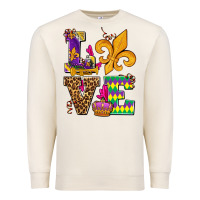 Sandshell mardi gras love olivia Premium Sweatshirt - OliviaCreatesArt