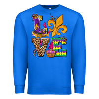 True Royal mardi gras love olivia Premium Sweatshirt - OliviaCreatesArt