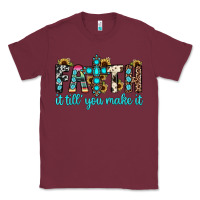 Burgundy faith it till you make it Classic Tee - JahusDesignShop