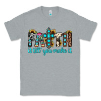 Heather Grey faith it till you make it Classic Tee - JahusDesignShop