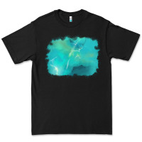 Black turquoise background Premium Tee - AdoDesignShop