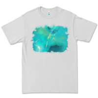 Dove Grey turquoise background Premium Tee - AdoDesignShop