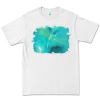 White turquoise background Premium Tee - AdoDesignShop