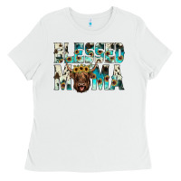 White blessed mama Ladies Tee - JahusDesignShop