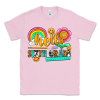 Bubblegum Pink hello sixth grade Classic Tee - NancyCooperArtShop