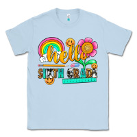 Dusty Blue hello sixth grade Classic Tee - NancyCooperArtShop