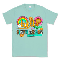 Seafoam hello sixth grade Classic Tee - NancyCooperArtShop