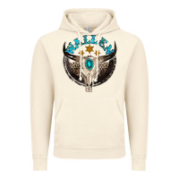 Vintage Artic wallen with bull skull Vintage Hoodie - NancyCooperArtShop