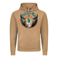Vintage Camel wallen with bull skull Vintage Hoodie - NancyCooperArtShop