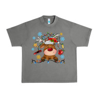 Tornado christmas deer school Urban Heavy Tee - MaliasSmallBusiness
