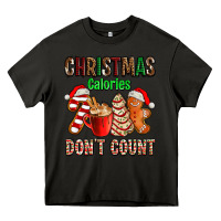 Asphalt christmas calories dont count with  christmas tree cake and cookies ad Heavy Core Tee - AdoDesignShop