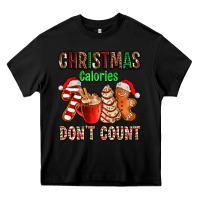 Black christmas calories dont count with  christmas tree cake and cookies ad Heavy Core Tee - AdoDesignShop