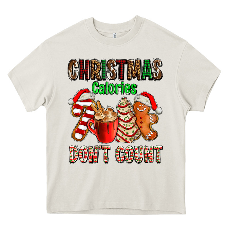 Christmas Calories Dont Count With  Christmas Tree Cake And Cookies Ad Heavy Core Tee by AdoDesignShop | Teevron