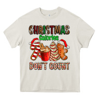 Cream christmas calories dont count with  christmas tree cake and cookies ad Heavy Core Tee - AdoDesignShop