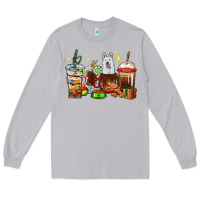 Moon Dust Christmas coffee cups with White Shepherd Long Sleeve Tee - RanaPortraitStore