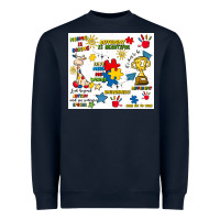 Navy autism Heavyweight Sweatshirt - Artiststas