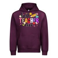 Mauve Wine iBest Teacher Ever Urban Hoodie - CowhideDigitalArt