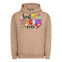 Pigment Burro iBest Teacher Ever Urban Hoodie - CowhideDigitalArt