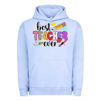 Pigment Grape Ice iBest Teacher Ever Urban Hoodie - CowhideDigitalArt