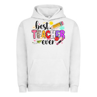 Pigment Lunar Rock iBest Teacher Ever Urban Hoodie - CowhideDigitalArt
