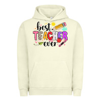 Pigment Pistachio iBest Teacher Ever Urban Hoodie - CowhideDigitalArt