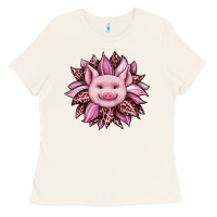 Bone sunflower leopard Ladies Tee - JahusDesignShop