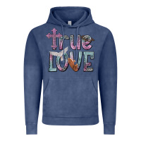 Vintage Denim true love Vintage Hoodie - NancyCooperArtShop