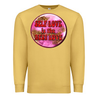 Antique Gold self love is the best love olivia Premium Sweatshirt - OliviaCreatesArt