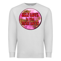 Dove Grey self love is the best love olivia Premium Sweatshirt - OliviaCreatesArt