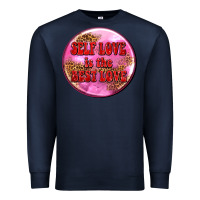Navy self love is the best love olivia Premium Sweatshirt - OliviaCreatesArt
