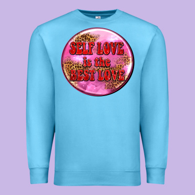 Self Love Is The Best Love Olivia Premium Sweatshirt Designed By Oliviacreatesart