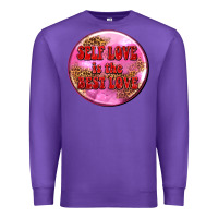 Purple self love is the best love olivia Premium Sweatshirt - OliviaCreatesArt