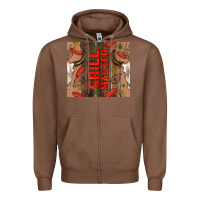 Chestnut grill master with bull skull Zipper Hoodie - TumblerDesignByShophia